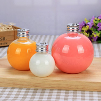 Bouteille sphérique en plastique PET de qualité alimentaire pour décoration de Noël, 50 ml, 100 ml, 250 ml, pour jus, lait, thé, à suspendre, anti-fuite