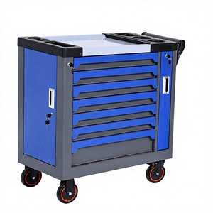 Chariot d'atelier multifonctionnel en acier robuste pour la réparation automobile, l'entretien des équipements automobiles, chariot à outils portable - Product Image 1