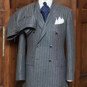 ชุดสูทผู้ชายแบบคลาสสิกทางการกำหนดเองชุดสูทสูทสูทเบลเซอร์ทางการหรูหราสำหรับเจ้าบ่าว - Product Image 1