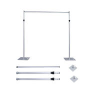 Prix usine 8ft * 8ft Support mural de fleurs artificielles en alliage d'aluminium pour la décoration de mariage Support mural de fleurs artificielles