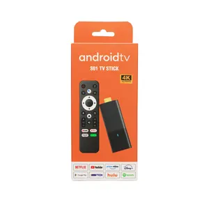 China Supplier android tv stick 4k dual wifi tv box usb dongle android 11/13 4gb 32gb android tv stick