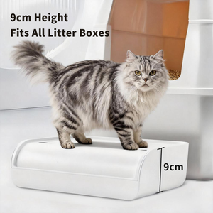 猫砂盆踏板防爆环保方形防漏防沙塑料可拆卸可清洗猫砂盆 - Product Image 2