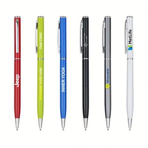 Bolígrafo Metálico Empresarial, Delgado, de Calidad, para Regalos, Publicidad de Oficina, Personalizable con Logotipo, Tinta Negra Multicolor, Moderno - Product Image 1
