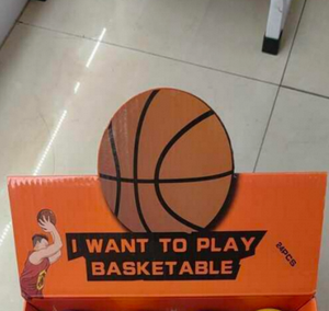 J'aimerais jouer au basket-ball en carton, jouet de basket-ball en carton de 38 pièces pour les enfants de 5 à 7 ans - Product Image 3