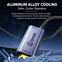 Adaptateur Biaze 100W PD USB-C vers Type-C 4K 60Hz, convertisseur de charge rapide pour MacBook Pro, ordinateur portable, téléphone portable