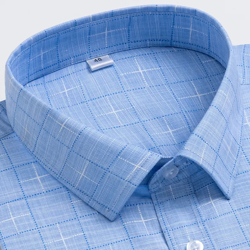 Plus Size XXS 5XL Business Formal Men's Long Sleeve Professional Office Dress Shirt Men Shirts Custom LOGO button Front