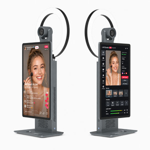 Équipement de diffusion en direct tout-en-un avec écran tactile intelligent de 15,6 pouces, appareil photo AF 50MP pour TikTok, <span class=keywords><strong>Facebook</strong></span>, <span class=keywords><strong>YouTube</strong></span> - Product Image 1