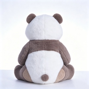 Customized <b>Panda</b> stuffed animal, Brown <b>panda</b> plush, Sitting <b>panda</b> plushie, Cute <b>panda</b> stuffed <b>toy</b> - Product Image 4