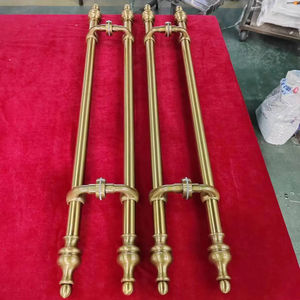 A0498 Austin fabrika seri üretim paslanmaz çelik sus 201 alüminyum fırçalanmış PVD altın renk kapı çekme kolu - Product Image 2