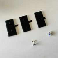 Boîtes d'emballage de pince à cravate et de bouton de manchette pour hommes de logo personnalisé de haute qualité boîte-cadeau de bijoux de vente chaude noire à la main