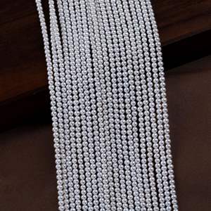 Fournisseur direct du fabricant, perles de millet d'eau douce de 3 à 3,5 m, presque naturelles, colliers de perles pour bébé, bijoux DIY, perles en forme de riz - Product Image 3