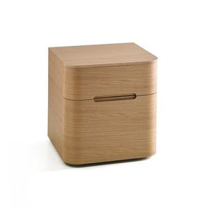 Table de chevet de luxe au design moderne et unique, en bois de chêne européen, avec tiroirs - Product Image 2