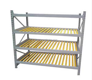 Étagères d'usine à charge moyenne AOCHEN | Supports logistiques de stockage pliables | Supports en acier portables à flux de palettes par gravité - Product Image 3