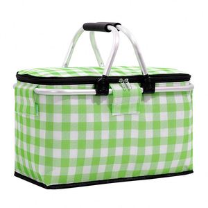 Cesta Refrigeradora para Picnic al Aire Libre, Aislada, de Gran Capacidad para 4 Personas, con Cierre, Plegable, Portátil, Bolsa de Hielo para Llevar, para Frutas y Almuerzos - Product Image 3