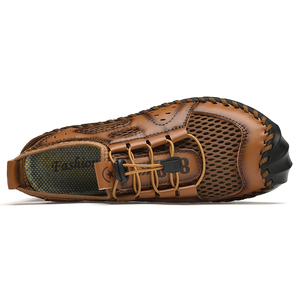 รองเท้าแตะหนังผู้ชายสำหรับเล่นกีฬากลางแจ้ง ฤดูหนาว ฤดูร้อน ตกปลา ใส่ชายหาด พื้นรองเท้าทำจากยางกันกระแทก ขายส่งแบบใหม่ - Product Image 4