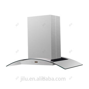 Motor de pared de acero inoxidable, piezas de Sensor de estilo de potencia, lámpara de luz LED, campana extractora, Control táctil, curva de vidrio, acero, lujo para cocina, 60mm - Product Image 3