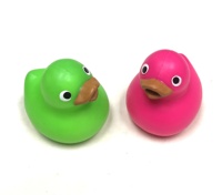 Jouets de canard en caoutchouc personnalisés de Noël spongieux pour enfants