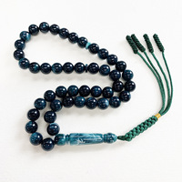 45 perles de prière en résine de couleurs mélangées, bracelet arabe, tasbih, perles de prière du Moyen-Orient, perles de prière de couleurs mélangées