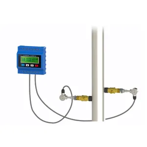 Braçadeira ultrassônica do medidor de fluxo do óleo hidráulico TUF-2000M da T-Medição no medidor de fluxo ultrassônico com data logger