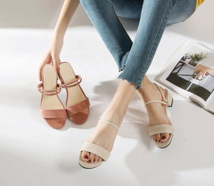 <span class=keywords><strong>Sandali</strong></span> Estivi da Donna UP-0988J con <span class=keywords><strong>Tacco</strong></span> <span class=keywords><strong>Basso</strong></span> e Punta Aperta, Stile Coreano - Product Image 6