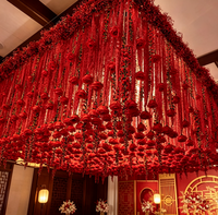 Décoration de mariage, fleurs artificielles de glycine rouge ivoire personnalisées pour la décoration du plafond, fête de mariage, banquet, événement