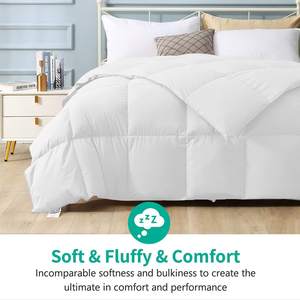 Couette en duvet de <span class=keywords><strong>plume</strong></span> d'oie Boîte à déflecteur Couette matelassée Insert Hotel Collection 750 Fill Power Ultra-doux Toutes saisons Personnalisé - Product Image 2