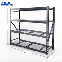 Étagère de rangement verticale ABCTOOLS, type plateau moderne pour supermarché, en gros, noire, robuste