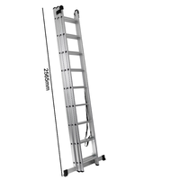 Escalier pliant industriel en aluminium de haute qualité Xinxing, homologué EN131, échelle extensible multifonction, marches larges, pour extérieur
