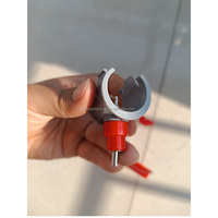 zz Abreuvoirs automatiques à tétine pour volailles (cailles, canards, poulets de chair) pour ligne d'eau, pour tuyaux ronds de 26,5 mm, marque Choretime