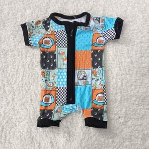 Детский комбинезон-штанишки, комплект одежды для мальчика, милые пижамы с мультяшными рисунками для мальчиков - Product Image 3