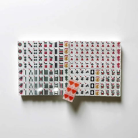 Pré-vente : Ensemble de Mahjong Américain de Luxe Moderne Pliable et Portable pour Quatre Joueurs, en Acrylique Quatre Couches, avec Logo Personnalisé, Modèle Lyla