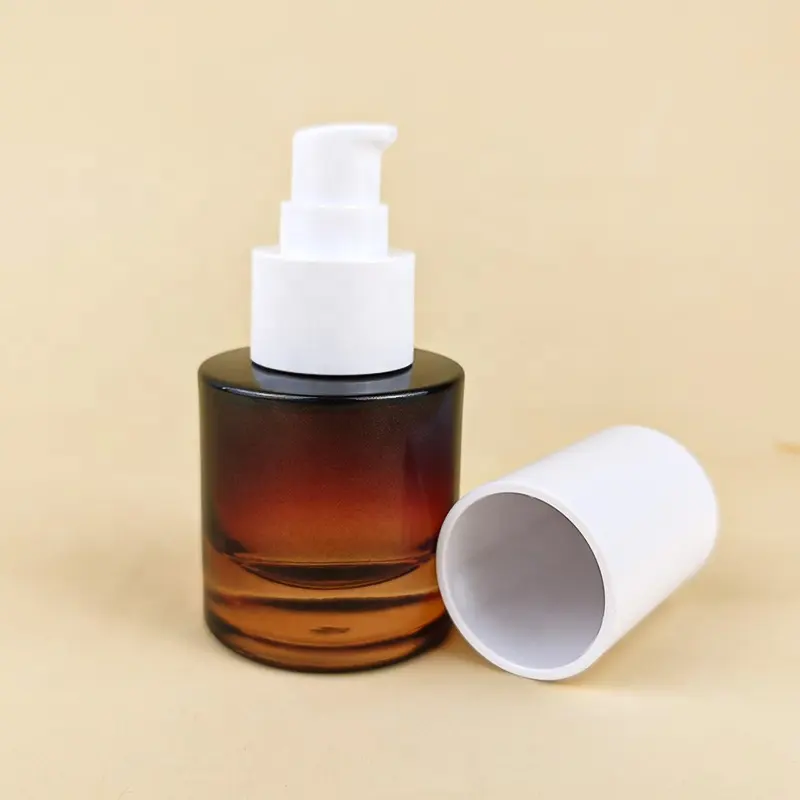 High Quality Glass Pump Head Lotion Cosmetic Packaging 30Ml Small Lotion Pump Bottle