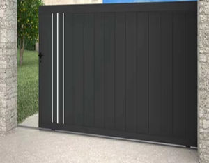 Puerta Principal Retráctil Eléctrica <span class=keywords><strong>de</strong></span> <span class=keywords><strong>Aluminio</strong></span> a <span class=keywords><strong>Precio</strong></span> Económico, Diseño Moderno para Casa, Puerta Corredera Automática para Entrada <span class=keywords><strong>de</strong></span> Vehículos - Product Image 5