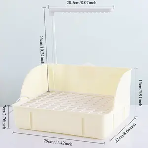 อ่างล้างหน้าแบบหมุนอัตโนมัติสำหรับนกอ่างอาบน้ำสำหรับนกคอกคอกคอกคอกแบบดอกโบตั๋นและที่บังแดด - Product Image 6