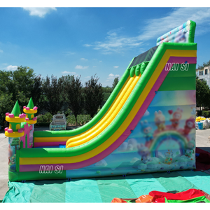 <span class=keywords><strong>Grand</strong></span> toboggan gonflable PVC à double piste, <span class=keywords><strong>château</strong></span> gonflable d'extérieur, parc d'attractions gonflable géant pour adultes - Product Image 2