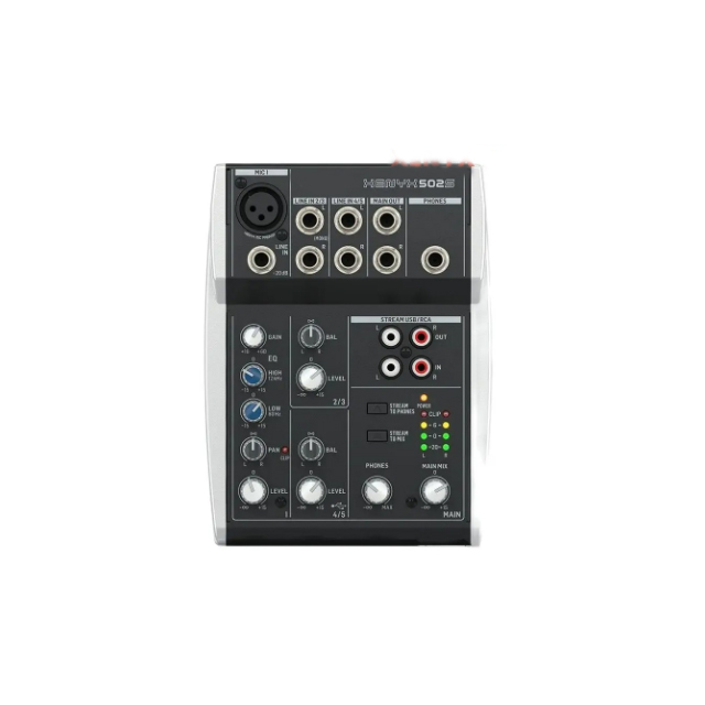 High-quality main Premium Analog 5-Input Mixer with USB Streaming Interface for streaming,podcasting and recording XENYX 502S