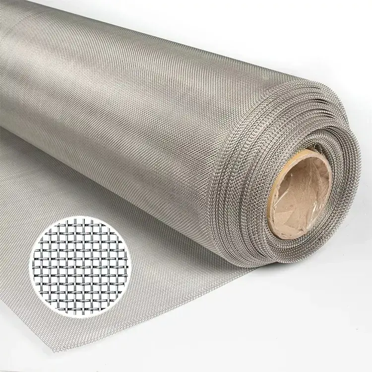 SS304 SS316 1-500mesh Stainless steel plain/twill/Dutch woven wire mesh screen filter mesh Metal Square Wire Netting Woven Mesh