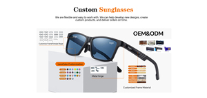 Lunettes de soleil rectangulaires à monture complète, verres dégradés, protection UV 100%, protection solaire unisexe pour adultes - Product Image 6