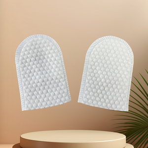 Directo de fábrica, nuevas almohadillas de algodón en forma de U, almohadillas para dedos de bolsillo en forma de U para quitar maquillaje - Product Image 4