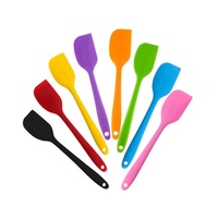 Spatule en silicone écologique résistante à la chaleur de qualité alimentaire pour ustensiles de cuisson antiadhésifs et décoration de gâteaux
