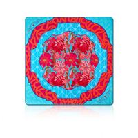 Tapis de Mahjong Anti-Choc Direct Usine, Antidérapant, Motif Drapeau Américain & Porcelaine Bleue, Coussin de Table Silencieux pour Tuiles, En Stock