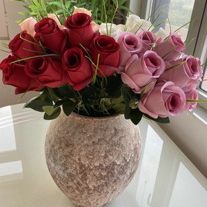 Bouquet de roses artificielles Suzume Ii à 9 têtes, 45 cm, bleu et crème, pour la décoration de la maison, mariage - Product Image 2