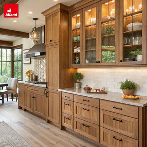 Mobile <span class=keywords><strong>da</strong></span> <span class=keywords><strong>Cucina</strong></span> AllandCabinet in Stile Fattoria, Design su Misura, Telaio in Legno Massello di Rovere Rosso, Stile Shaker con Lavello e Fornello - Product Image 4