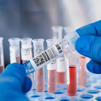 Flacon Biobanques Chaîne Barcode Auto-Adhésif Vinyle Tubes Diagnostic Température Étiquettes Froid Cryogénique Étiquettes Résistant À L'huile Durable