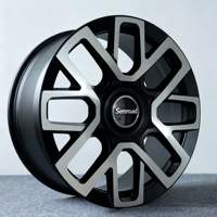 Jantes en alliage noir usinées sur mesure de 16 à 24 pouces, 5 trous, 5x112, 5x120 pour Range Rover Defender, Land Rover Discover, Toyota Prado