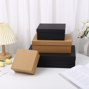 <span class=keywords><strong>Caja</strong></span> de Regalo Personalizada con Tapa, Cartón <span class=keywords><strong>Rectangular</strong></span> Grande de Papel <span class=keywords><strong>Kraft</strong></span> con Cubierta para Recuerdos, Almacenamiento de Cumpleaños, en Existencia - Product Image 1