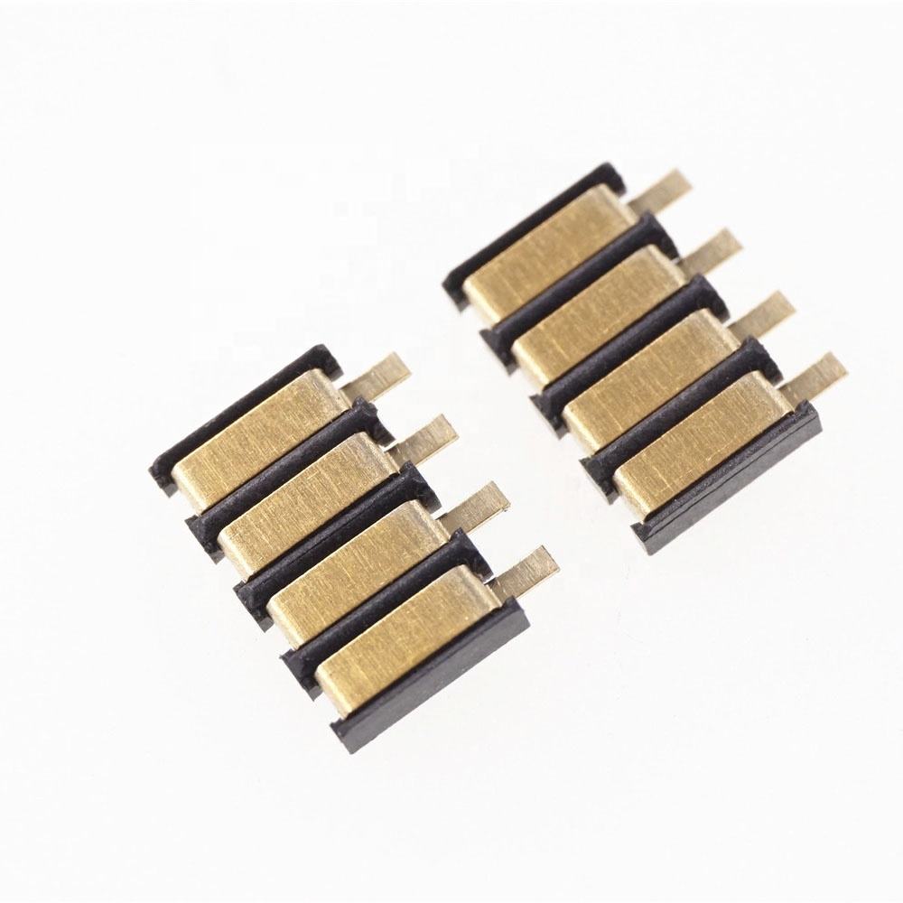 봄 압축 접촉 2.5mm 피치 4 핀 여성 SMD 패드 표면 마운트 배터리 커넥터 리플 로우 솔더 PCB 전원 충전|  Alibaba.com