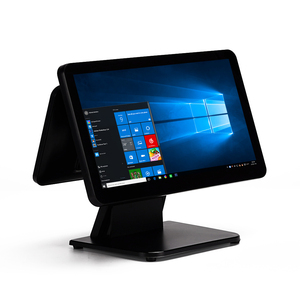 Thiết kế mới 15.6 inch màn hình cảm ứng <span class=keywords><strong>Android</strong></span> <span class=keywords><strong>POS</strong></span> thiết bị đầu cuối kim loại đứng thanh toán truy cập cho các cửa hàng bán lẻ tiền mặt đăng ký <span class=keywords><strong>POS</strong></span> - Product Image 2