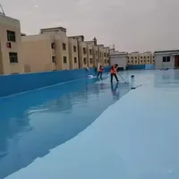 Revêtement imperméable en caoutchouc liquide rouge en silicone, transparent, écologique, durable, pour les murs de la salle de bain, les sous-sols, les entrepôts et les parcs