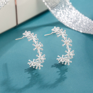Silber-Ohrringe Feine Schmuck-Ohrringe Modische Hängeohrringe Versandfertig Großhandel Fabrikpreis Schneller Versand - Product Image 1
